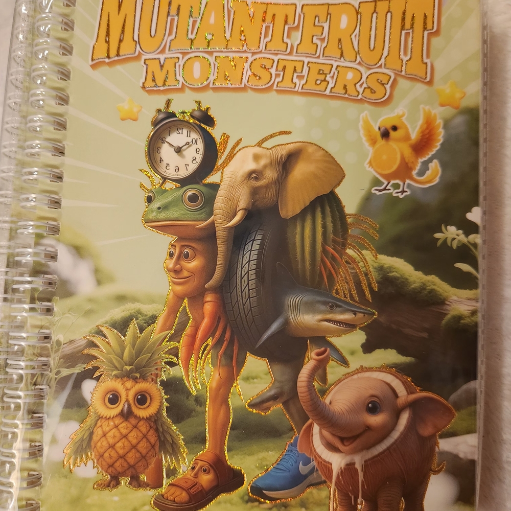 Brain Rot Themed Notebook - Multicolor